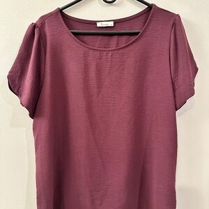 Maroon Blouse XL